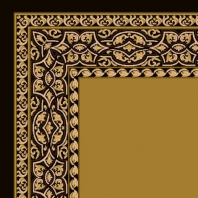 Ковер Durkan Print Florentine Scroll D7485 желтый