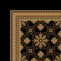 Ковер Durkan Print Windsor Collection D7501 чёрный — купить в Москве в интернет-магазине Snabimport