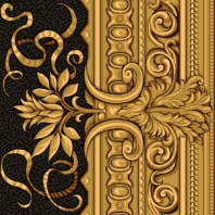 Ковер Durkan Print Florentine Scroll D7742 желтый — купить в Москве в интернет-магазине Snabimport