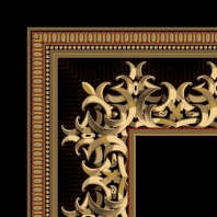 Ковер Durkan Print Windsor Collection D8227 чёрный