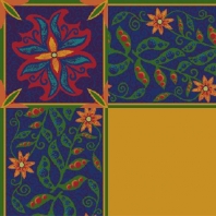 Ковер Durkan Print Razzmatazz D9295 синий — купить в Москве в интернет-магазине Snabimport