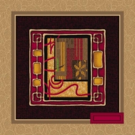 Ковер Durkan Print Zen Garden D9810 коричневый