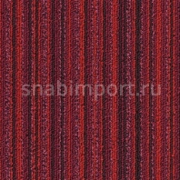 Ковровая плитка Desso Sand Stripe 9522 Красный — купить в Москве в интернет-магазине Snabimport