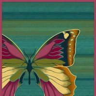 Ковер Durkan Print Beautiful ES35912 зеленый