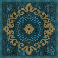 Ковер Durkan Print Connoisseur GA35297 синий — купить в Москве в интернет-магазине Snabimport