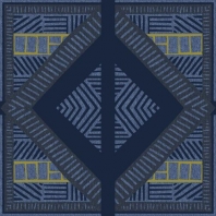 Ковер Durkan Print Geo-Graphic GA37647 голубой — купить в Москве в интернет-магазине Snabimport