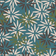 Ковер Durkan Print Global Village JK35643 голубой
