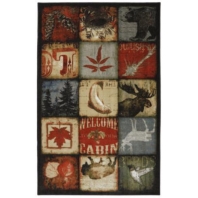 Ковер Durkan Rugs Escape Lodge Patches Multi коричневый — купить в Москве в интернет-магазине Snabimport