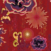 Ковер Durkan Print Vamp Vol 4 NH25097L Красный — купить в Москве в интернет-магазине Snabimport