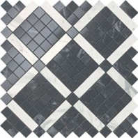Настенная плитка Atlas Concorde Marvel Noir Mix Wall Diagonal Mosaic чёрный — купить в Москве в интернет-магазине Snabimport