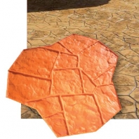 Бетонные покрытия Bautech Pressbeton ФОРМЫ (КАМЕНЬ) PM503 оранжевый