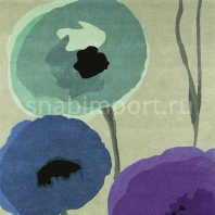 Ковер Sanderson Rug Collection Poppies 45705 зеленый — купить в Москве в интернет-магазине Snabimport