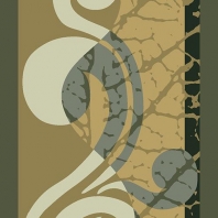 Ковер Durkan Print Etched S21724 коричневый