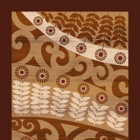 Ковер Durkan Print Bella S21885 коричневый — купить в Москве в интернет-магазине Snabimport
