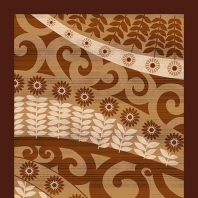 Ковер Durkan Print Bella S21886 коричневый