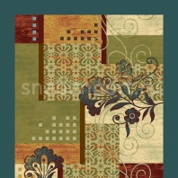 Ковер Durkan Print Artesia S22053 зеленый — купить в Москве в интернет-магазине Snabimport