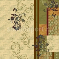 Ковер Durkan Print Artesia S22055 зеленый — купить в Москве в интернет-магазине Snabimport