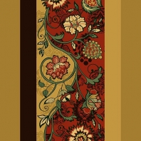 Ковер Durkan Print Gardenelle S22348 коричневый
