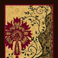 Ковер Durkan Print Gardenelle S22352 коричневый