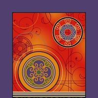 Ковер Durkan Print Meridian S22610 Фиолетовый