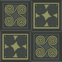 Ковер Durkan Print Classic Elegance Vol 3 S24545 зеленый — купить в Москве в интернет-магазине Snabimport