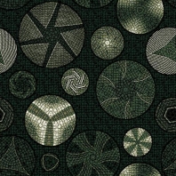 Ковер Durkan Print Creative Design Vol 3 S24600 зеленый