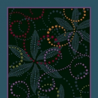Ковер Durkan Print Calliope S25108 зеленый