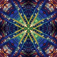Ковер Durkan Print Collide A Scope S26647 синий