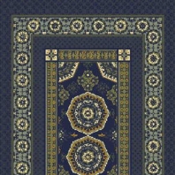 Ковер Durkan Print Milano S6064 синий — купить в Москве в интернет-магазине Snabimport