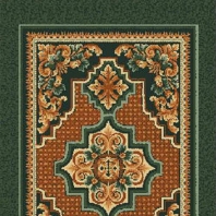 Ковер Durkan Print Josephine S6072 зеленый