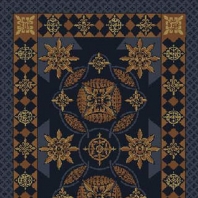 Ковер Durkan Print Talisman S6117 синий — купить в Москве в интернет-магазине Snabimport