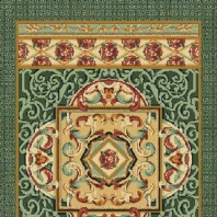 Ковер Durkan Print Serabande S6172 зеленый — купить в Москве в интернет-магазине Snabimport