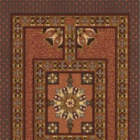 Ковер Durkan Print Deco-Romance S6205 коричневый