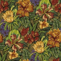 Ковер Durkan Print Botanica S6415 зеленый