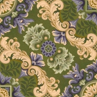 Ковер Durkan Print Belvedere S6477 зеленый — купить в Москве в интернет-магазине Snabimport