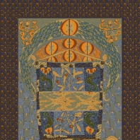 Ковер Durkan Print SalonNouveau S6495full Серый