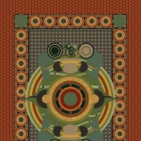 Ковер Durkan Print Realm Collection S6547 коричневый