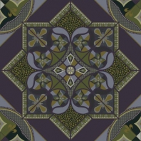 Ковер Durkan Print Illuminations Collection S6569 зеленый