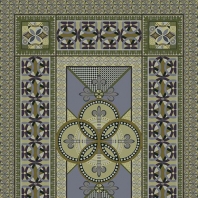 Ковер Durkan Print Illuminations Collection S6571 зеленый