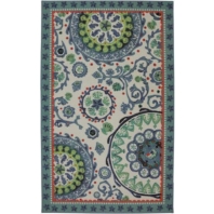 Ковер Durkan Rugs Escape Sea Findings Suzani Multi Серый — купить в Москве в интернет-магазине Snabimport