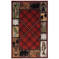 Ковер Durkan Rugs Madison Summer Days Black Красный — купить в Москве в интернет-магазине Snabimport