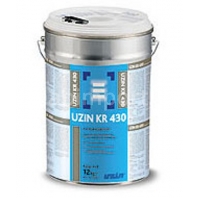 2-К полиуретановый клей для каучуковых и спортивных покрытий Uzin KR 430, 12 кг Серый
